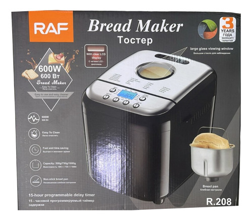 Máquina De Hacer Pan Horno Eléctrico Pan Fresco Raf R.208