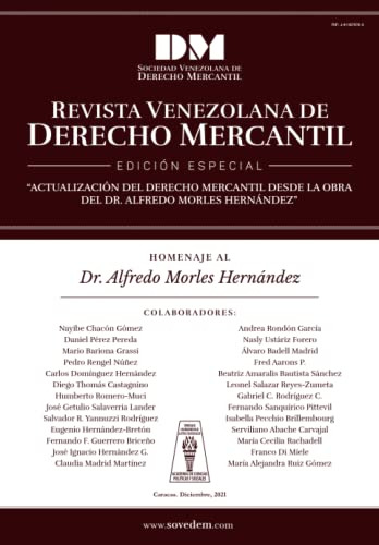 Revista Venezolana De Derecho Mercantil - Edicion Especial: