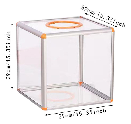 Caja De Rifa Transparente, Caja De Comentarios, Marco De