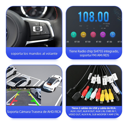 Estéreo 6+128g For Honda/crv/cr-v 2012-2016 4g Qled Carplay