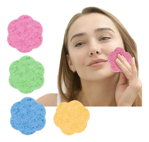 Esponja Facial Celulosa ( Pack 8 Unidades ) Formas/ Colores
