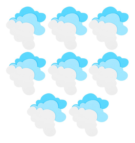 24 Pegatinas De Pared Eva Con Forma De Nubes Para Jardín De