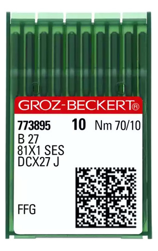 20 Agujas Groz-beckert® B27/81x1/dcx27/dcx1 - 70/10, Ffg