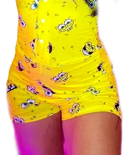 Combo X2 Pijama Enteriza Short Manga Corta Mujer Durazno X2