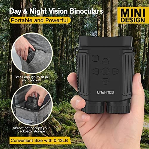 Gafas Binoculares De Visión Nocturna Gowwpun - Mini 984ft De