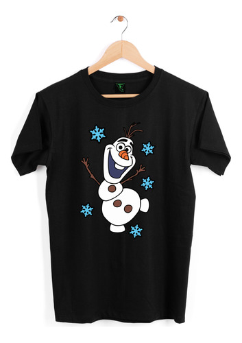 Polera Olaf Frozen Copos De Nieve Peli Niños Adultos Algodón