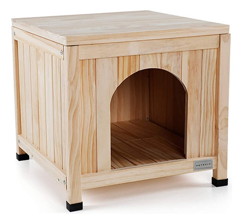 Petsfit Dog House, Casa Interior Para Perros De Madera Con P