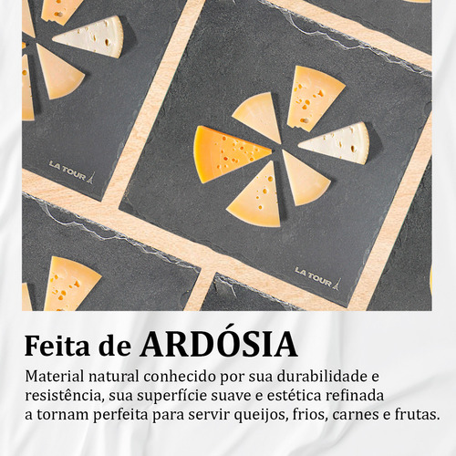 Tábua Quadrada Ardósia La Tour