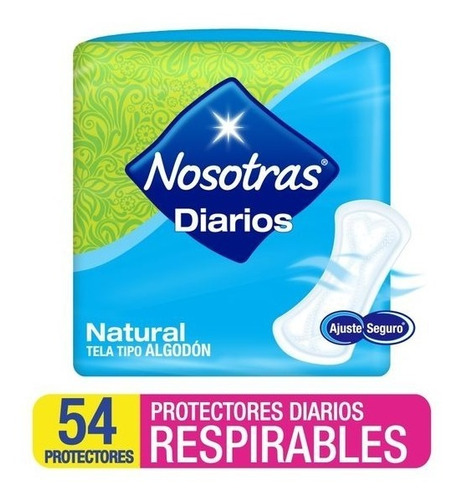 Nosotras Protectores Diarios Cortos Respirables 54un