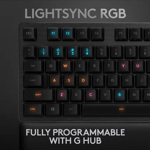 Teclado Logitech G513 Carbon Gaming Mecanico Gx Brown Rgb Us