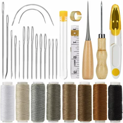 Comprar PDTO Nuevo kit de herramientas de aguja de punzón de costura para  vela de cuero y lona