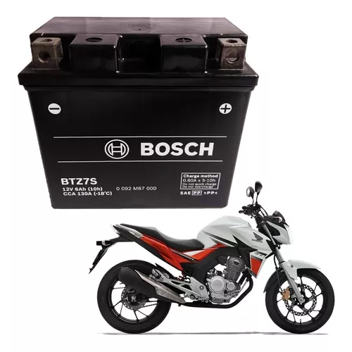 Bateria De Moto Agm Btz7s 12v 6ah Bosch Ktm Exc