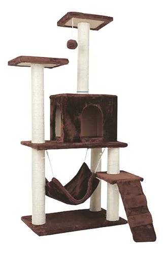 Rascador Repisa Para Gatos Casita 140cm X 60cm X 40cm Cuotas sin