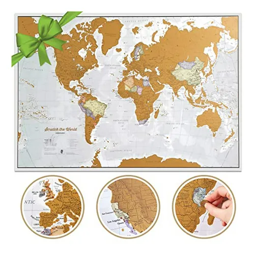 comprar Mapas Internacional Scratch The World Travel Map Scratch Off