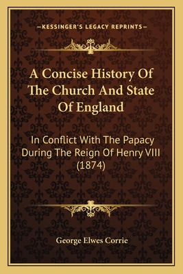 Libro A Concise History Of The Church And State Of Englan...