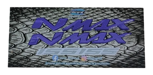 Emblemas Para Yamaha Nmax N Max Color Morado