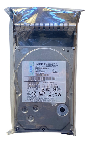 Hd Ibm 1tb 7.2 3,5 Sata 3gb 43w7629 43w7626 42c0497 @ Prateado