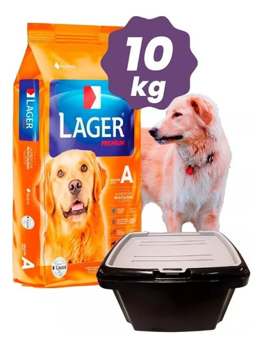 Lager Premium Perro Adulto 10 Kg + Recipiente Regalo