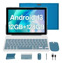 Comprar Tablet Cupeisi Android 13 128gb 12gb Ram Teclado Mouse Lap Azul Acero
