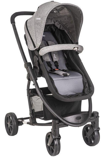 Carrinho De Bebê Travel System Prima Melange Grafite - Kiddo