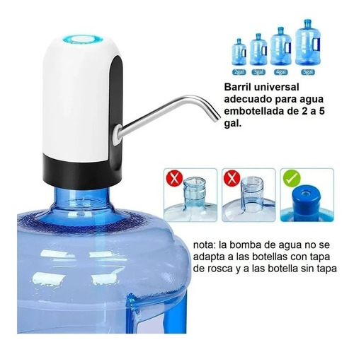 Dispensador De Agua Bomba De Botella Automatica Recargable