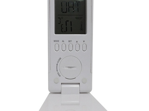 Velador Plegable Recargable Nisuta Nsusblr30 Reloj Alarma