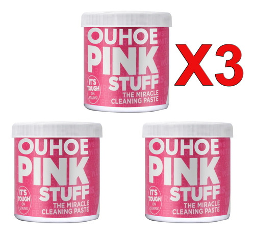 Crema Limpiadora Multifuncional Universal, 3 Unidades, Pink