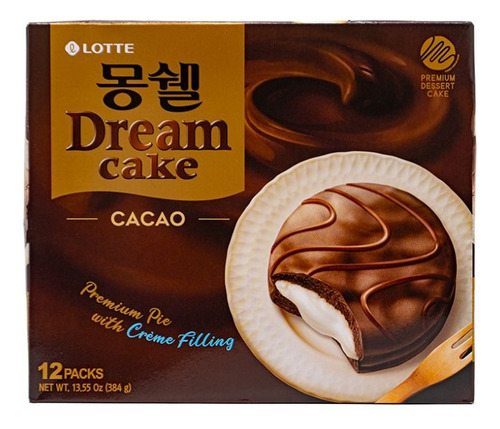 Pastelito Coreano Dream Cake Cacao Con 12 Pz.