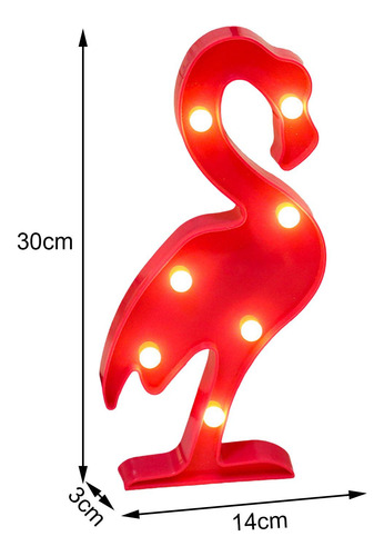 Lámpara De Noche Con Luces De Flamenco, Decoración De