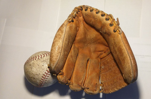 Guante De Beisbol Cuero Usado Vintage Decorativo O Para Usar