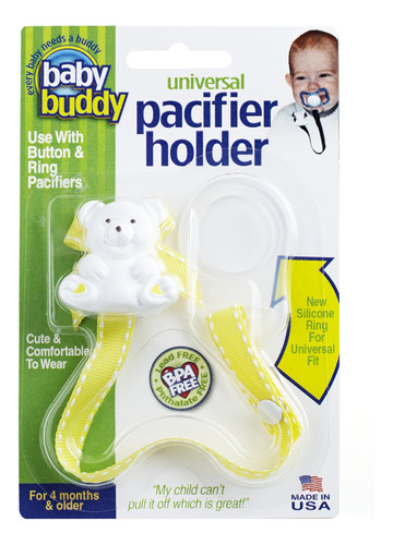 Baby Buddy Soporte Universal Para Chupete Con Clip Para Suje