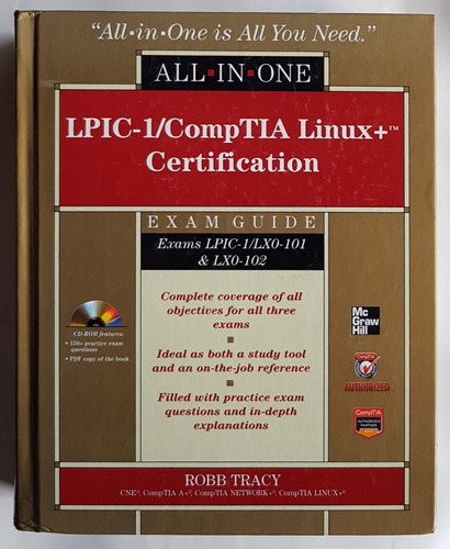 Lpic 1 Comp Tia Linux+ Certification + Cd Tapa Dura