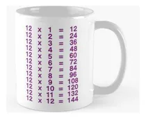 Comprar Taza X4 12 X Tabla Tabla Del Doce Multiplicar Aprender Tabla