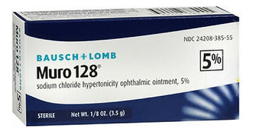 Pomada Bausch And Lomb Muro 128 Con Cloruro De Sodio Al 5%,