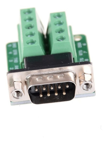 Adaptador Db9 Clema Hembra Macho Rs232 Terminal Conector Ser