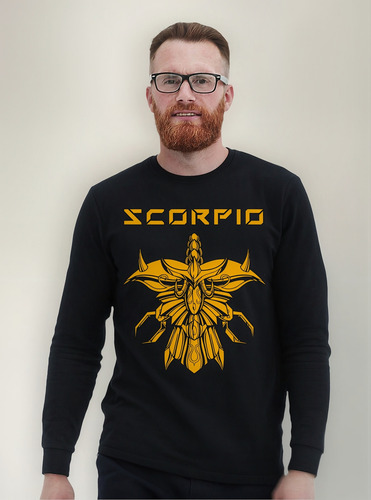 Polera Ml Saint Seiya Escorpio Logo Anime