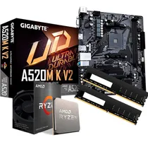 Comprar Kit Upgrade Gamer Amd Ryzen 5 5500 + A520m + 16gb Ddr4