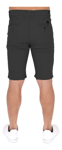 Bermuda De Gabardina Short Para Hombre Stretch Comodo Casual