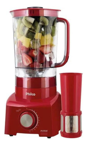 Liquidificador Philco Ph900 3l 12 Velocidades Vermelho Vermelho