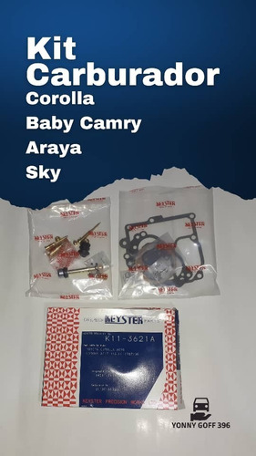 Kit Carburador Corolla Araya/sky/baby Camry Keyster Japón 