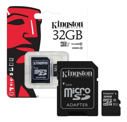 Micro Sd 32gb Kingston + Adaptador Sd, Teléfonos, Cámaras..