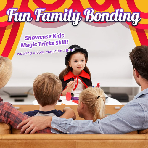 Kit De Magia Para Niños Con Trucos, Sombrero, Guantes Y Capa