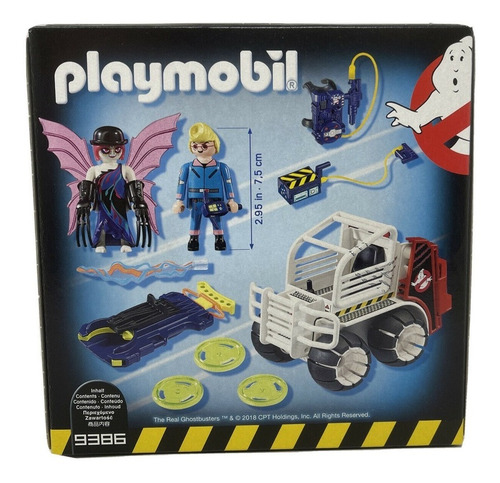 Playmobil Spengler Y Auto Con Jaula Ghostbusters