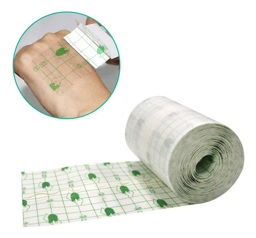 Rollo Fijador De Vendaje Con PelĂcula Adhesiva Transparente