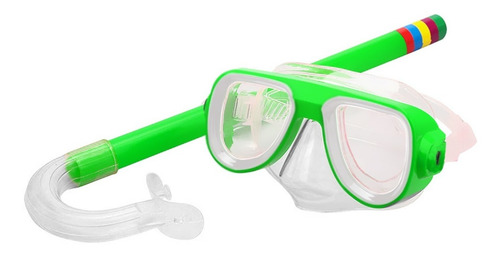Kit Mergulho Máscara Respirador Snorke Praia Piscina Verão