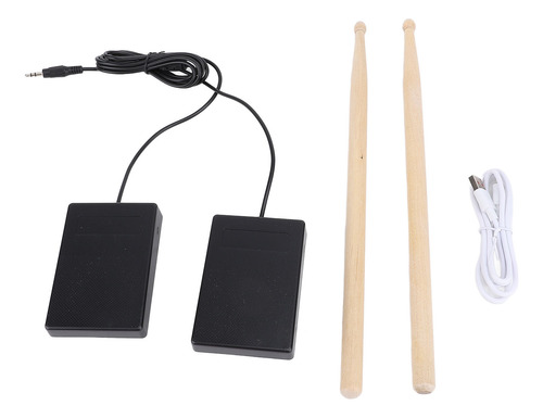 Kit De Batería Enrollable, Juego Electrónico De 9 Almohadill