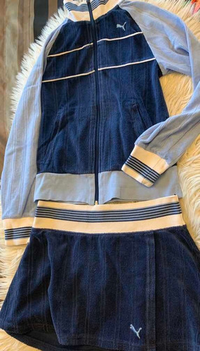 81. Conjunto Deportivo De Mujer Minifalda Y Camperita Puma