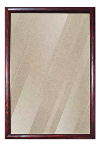 1 Marco De Madera 11x17 Pulg Todo Incluido Vidrio Claro Caoba Clasico Media Caña 2.0cm