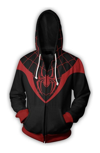 Playera De Algodón Para Cosplay De Spiderman Miles Morales.