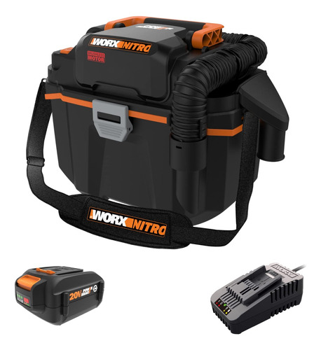 Worx Nitro Wx031l 20v 2.1 Gal, Aspiradora Inalmbrica En Hmed